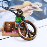 Vintage Hand-woven Resin Peace Men's Necklace – Jewelry Gift Ideas — 5