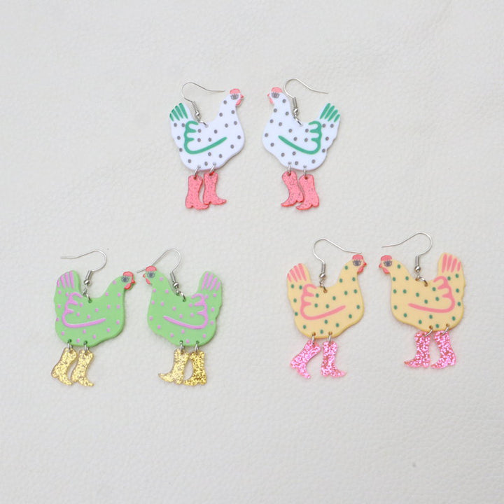 Acrylic Earrings Funny High Heels – Birthday Gifts — 1
