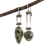 Simple Two-tone Irregular Long Eardrops – Surprise Gifts — 2