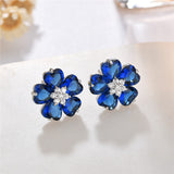 Women's Love Petal Zircon Earrings – Gifts for Her — 5