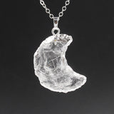 Star Moon Faceted Pendant White Crystal – Jewelry Gift Ideas — 1