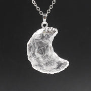 Star Moon Faceted Pendant White Crystal – Jewelry Gift Ideas — 1