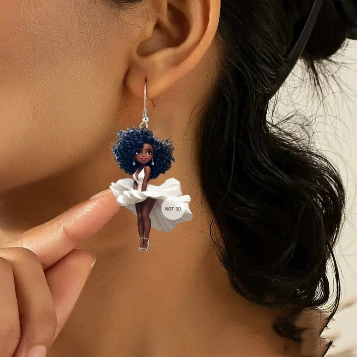 Black Beauty Hanging Earrings – Beauty Gifts — 1