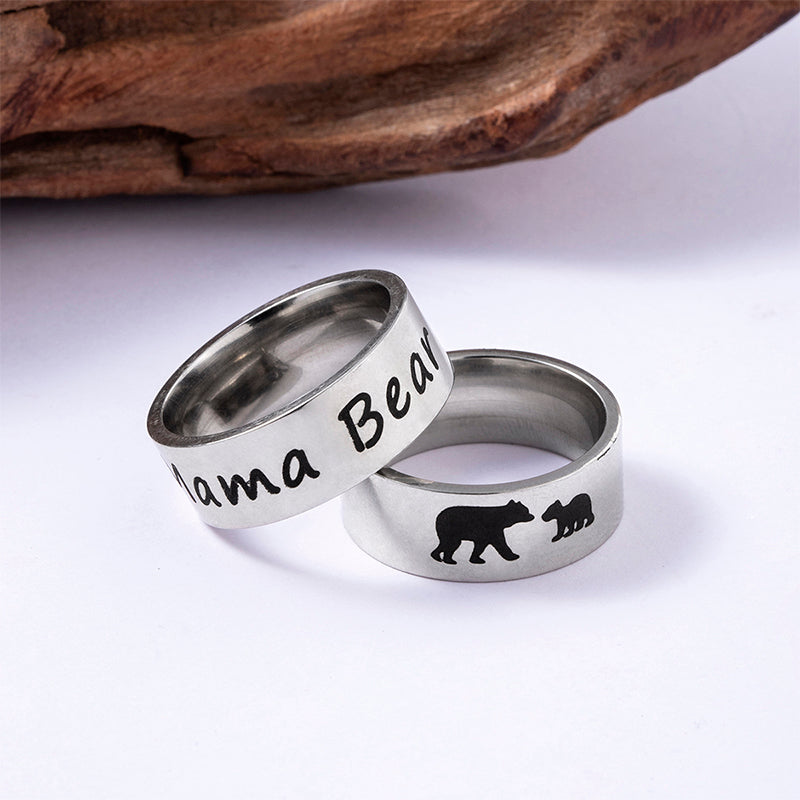 Cute Mama Bear And Baby Rings For Women – Gifts for Her — 1