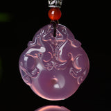 Women's Purple Chalcedony Peace Clasp Pendant – Jewelry Gift Ideas — 5