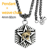 Pendant Titanium Steel Retro Hexagram Pendant – Jewelry Gift Ideas — 5