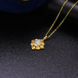 Original Bead Edged Hollow Diamond Pendant Egg – Jewelry Gift Ideas — 1