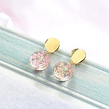 Korean Style Glass Ball Gypsophila Earrings – Stylish Gifts — 5