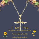 Angel Wings Cross Pendant Necklace For Woman – Jewelry Gift Ideas — 3