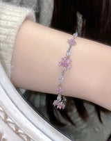 Women's Cherry Blossom Crystal Bracelet – Jewelry Gift Ideas — 18