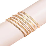 Simple Multi-layer Metal Blade Chain Layered – Jewelry Gift Ideas — 8
