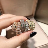 Brass Gold Plated Micro Set Diamond Bracelet Ring – Jewelry Gift Ideas — 4