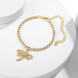 Novel Personality Dragonfly Rhinestone Chain Shiny – Everyday Gifts — 6