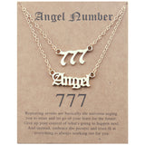 Angel Lucky Number Set Clavicle Card Necklace – Jewelry Gift Ideas — 5