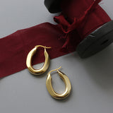Frosted Matte Gold Matte Solid Oval Vintage – Thoughtful Gifts — 2