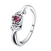 Creative Simple Silver Plated Rose Ring – Thoughtful Gifts — 2