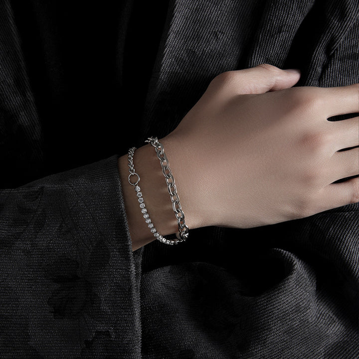 INS Men's Titanium Steel Bracelet Cross Style – Stylish Gifts — 1