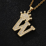 Stainless Steel Chain Zircon Alphabet Pendant – Jewelry Gift Ideas — 15