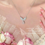 Feather Wing Waterdrop Gemstone Zircon Necklace – Jewelry Gift Ideas — 1