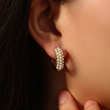 Women's Fashion Simple Stainless Steel Gold Pearl – Stylish Gifts — 1