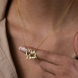 DIY Double Name Letter Stainless Steel Necklace – Jewelry Gift Ideas — 5