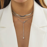Hip Hop Niche Metal Snake Bone Chain Necklace – Jewelry Gift Ideas — 3
