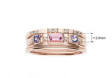 Sterling Silver Fashion OL Ring Female Double Color – Stylish Gifts — 6