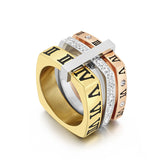 Fashion Roman Numeral Stainless Steel Ring – Stylish Gifts — 4