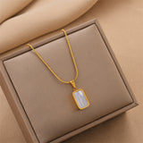 Black For Men White Shell Double-sided Pendant – Jewelry Gift Ideas — 5
