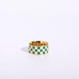 Checkered Black And White Checkered Ring Chess – Meaningful Gifts — 4