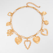Cold Love Pendant Clavicle Chain Peach Heart – Jewelry Gift Ideas — 2