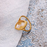 Women's Bubble Fashion White Shellfish Ring – Stylish Gifts — 6