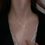 Round Oxhorn With Diamond Calf Necklace – Jewelry Gift Ideas — 4