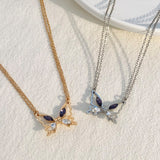 Zircon Set Butterfly Lover Necklace – Jewelry Gift Ideas — 5