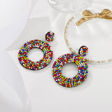 Retro Color Bead Earrings For Women – Gifts for Her — 3
