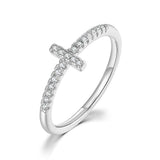 Cross Micro Set Zircon Ring – Gift Ideas — 5