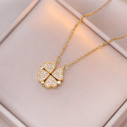 Open And Close Four-leaf Flower Dual-wear – Jewelry Gift Ideas — 19