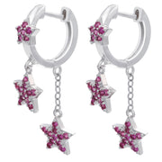 Micro Set Star Pendant Long Pentagram Earrings – Jewelry Gift Ideas — 4