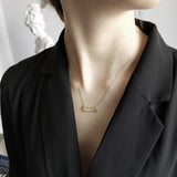French Entry Lux S925 Sterling Silver Clavicle – Unique Gift Ideas — 4