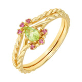 Japanese Retro Style Natural Olivine Ring – Stylish Gifts — 8