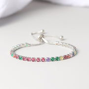 3mm Colored Round Zircon Single Row Full Diamond – Jewelry Gift Ideas — 1