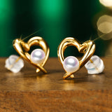 Women's Natural Pearl Earrings – Gifts for Her — 4