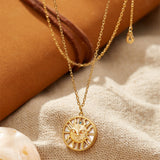 Silver And Gold Coin Clavicle Chain – Jewelry Gift Ideas — 3