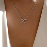 Simple Bowknot Pendant Women's Alloy Necklace – Jewelry Gift Ideas — 4