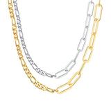 Stainless Steel Titanium Oval Combination – Jewelry Gift Ideas — 5