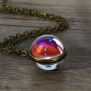 Cosmic Galaxy Nebula Double-sided Spherical Time – Jewelry Gift Ideas — 19