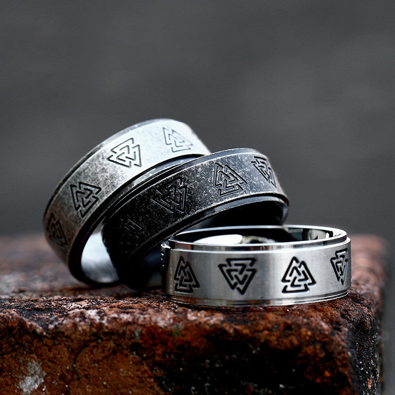 Korean Simple Vintage Stainless Steel Ring – Unique Gift Ideas — 1