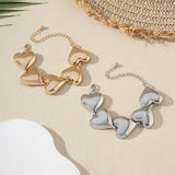 Exaggerated Glossy Metal Heart Bracelet – Jewelry Gift Ideas — 5