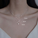 Sterling Silver Zircon Necklace With Diamond – Jewelry Gift Ideas — 6