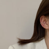 Women's Simple Chain Silver Pin Earrings – Gifts for Her — 5